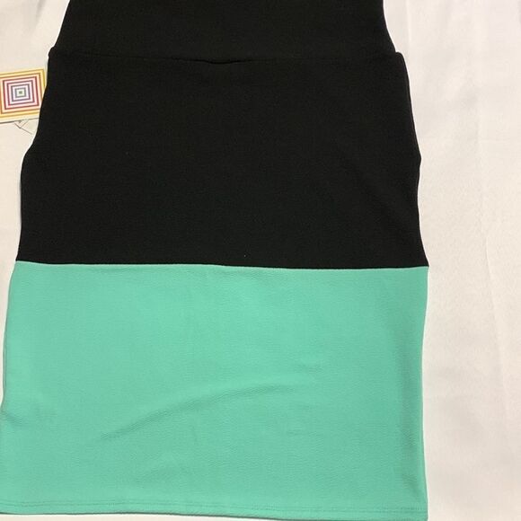 LuLaRoe Cassie Size XL black/green pencil skirt NWT - Picture 1 of 6